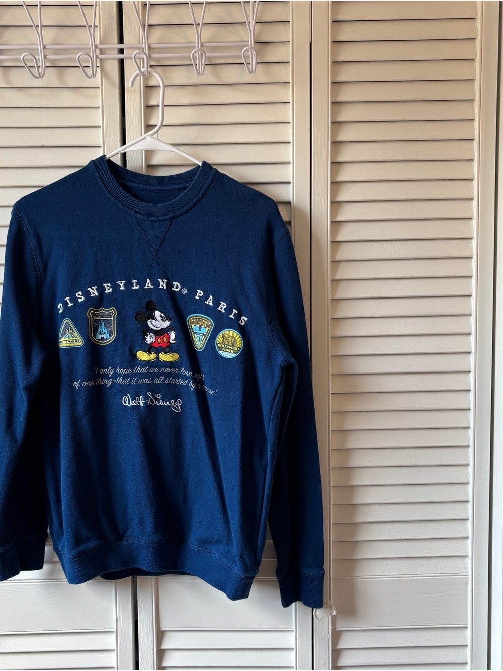 Navy Disneyland Paris Mickey Crewneck Sweatshirt
